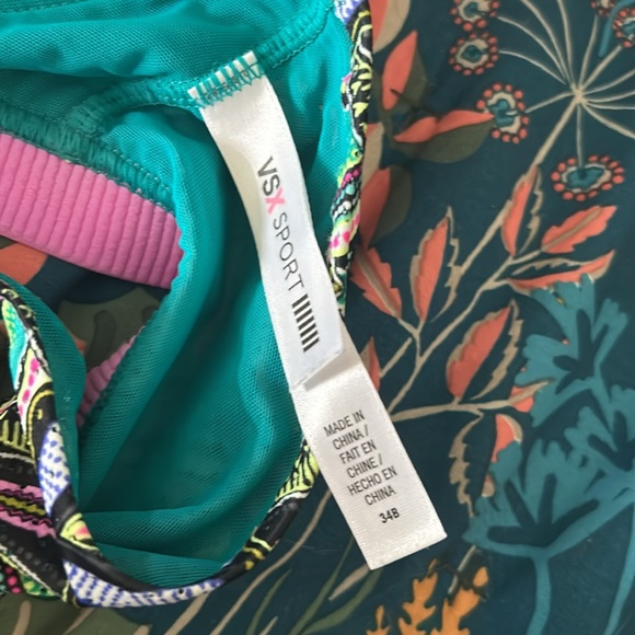 Multi colored VSX Sport bra 34B - Picture 3 of 3